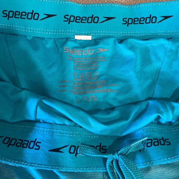 Turquoise Speedo Swim Shorts - Picture 2 of 7